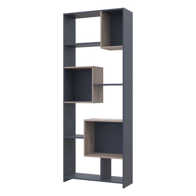 Етажерка висока Doros B1S Графіт/Дуб Сонома 81х30х210 (41516040)