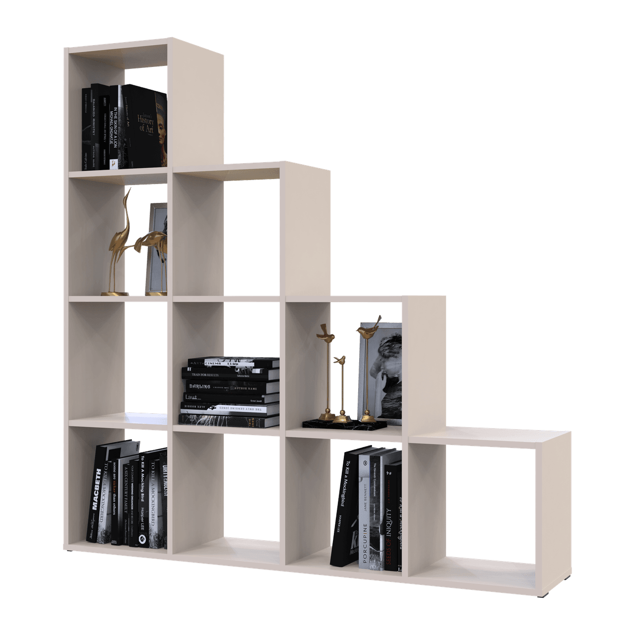 Стелаж Doros Степ 4х4 Кашемір відкритий 136.2х28.8х140.7 (41516168)