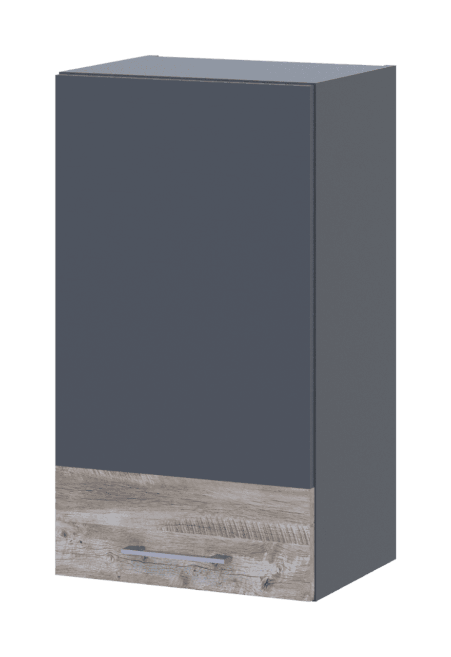 Кухня Doros Лея В72_Ш40 верхня вузька Графіт/Клондайк ДСП 40х31.6х72 (80359569.2)