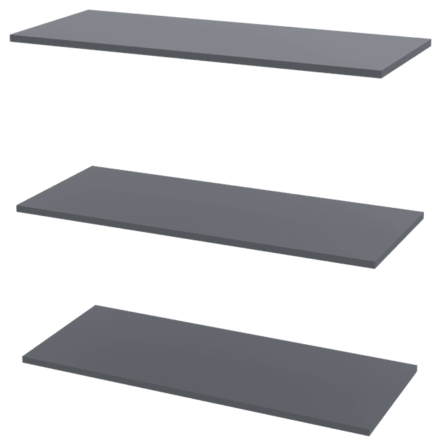 Полиця для одягу Doros Promo Графіт 3шт. 86.7х35х1.6 (41516029)