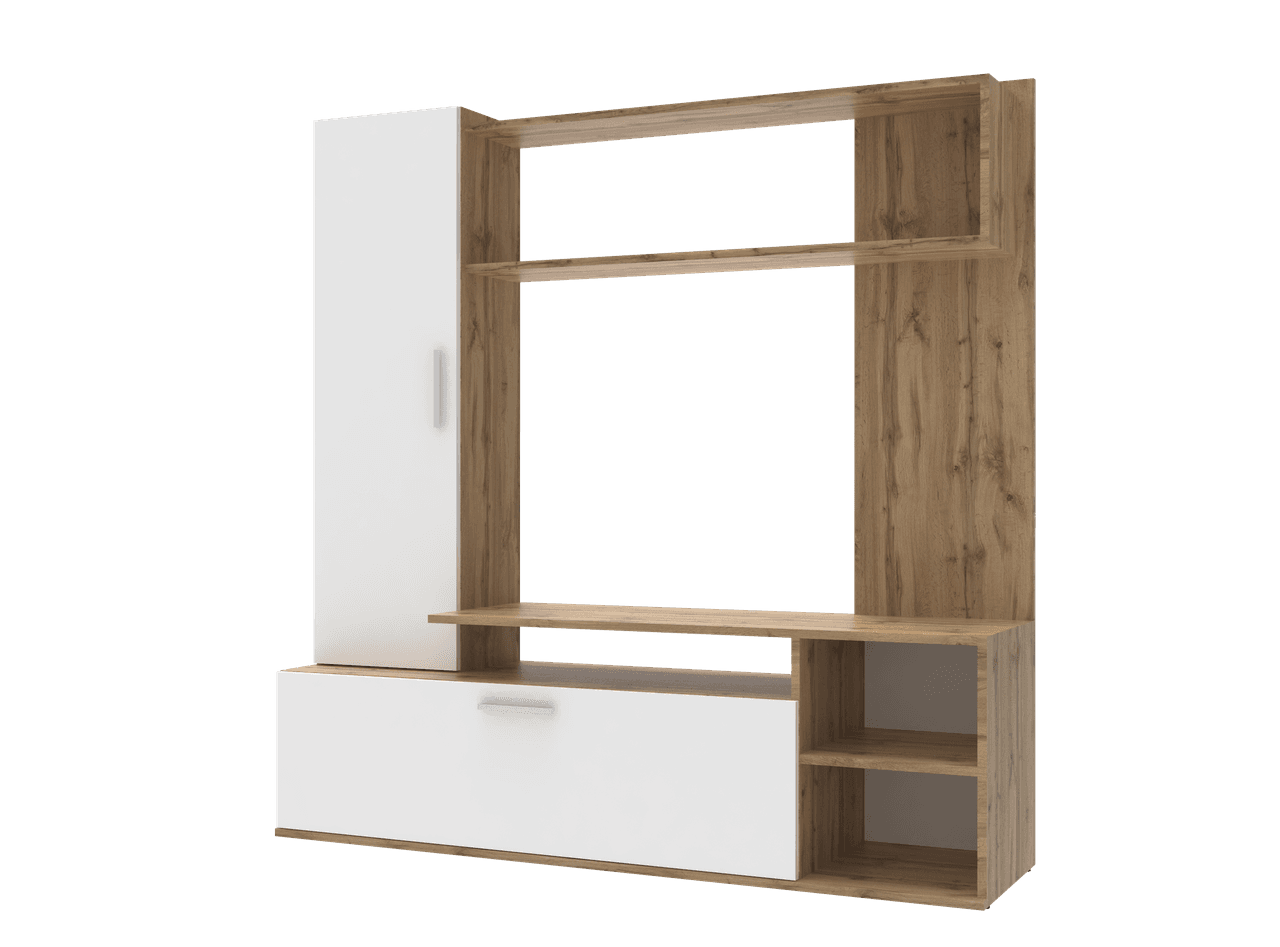 Стінка в вітальню Doros Кона Тахо / Білий 151х40х147 (44900064)