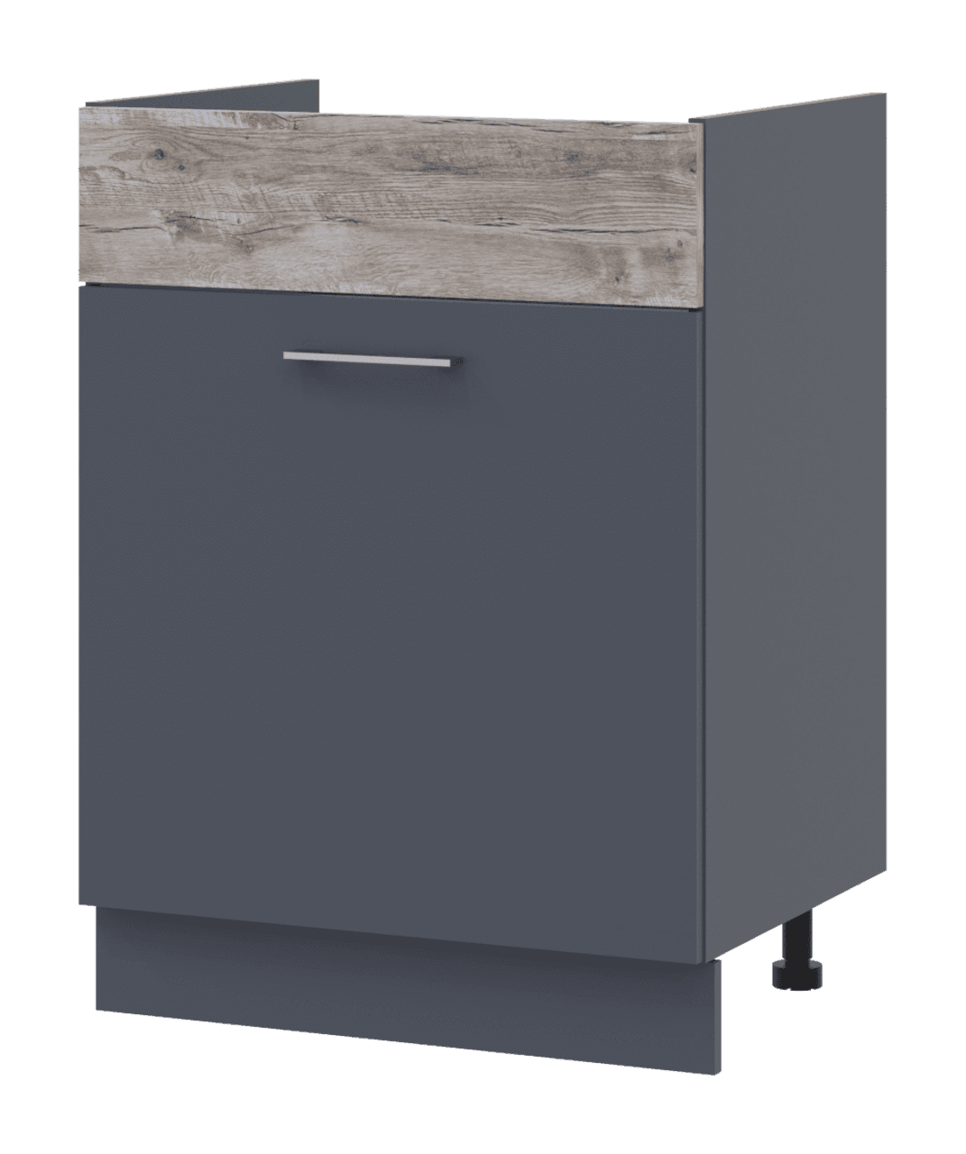 Кухня Doros Лея НМ82_Ш60 нижня ліва Графіт/Клондайк ДСП 60х46.6х82 (80359569.5)