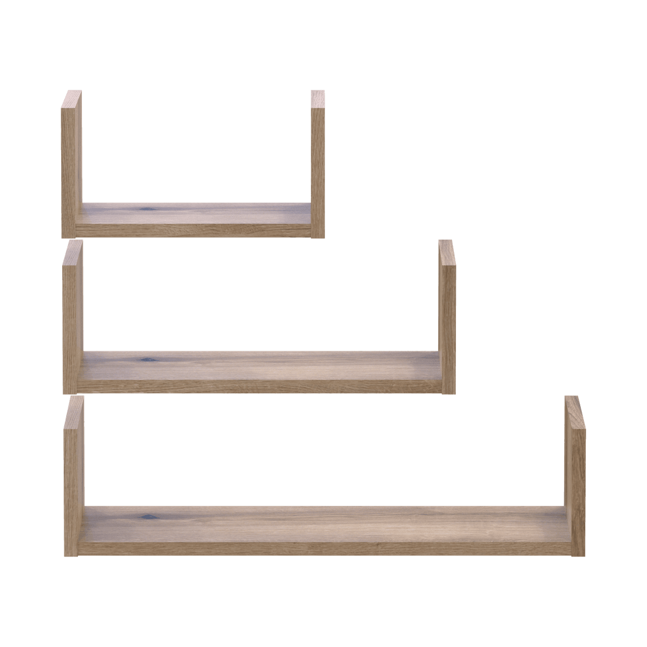 Комплект полиць Doros Філ Дуб Евок 3 шт 30/45/60х15х15 (41516080)