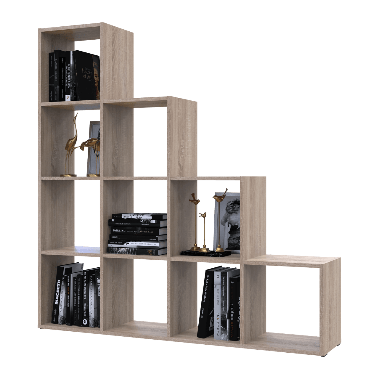 Стелаж Doros Степ 4х4 Дуб сонома відкритий 136.2х28.8х140.7 (41516165)