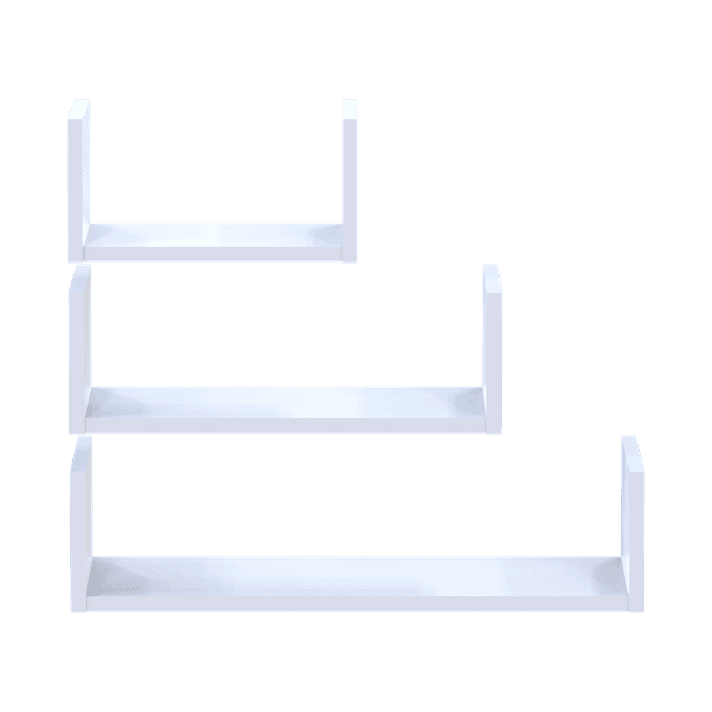 Комплект полиць Doros Філ Білий 3 шт 30/45/60х15х15 (41516077)