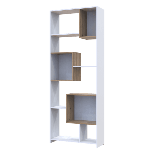 Етажерка висока Doros B1S Білий/Дуб евок 81х30х210 (41516039)