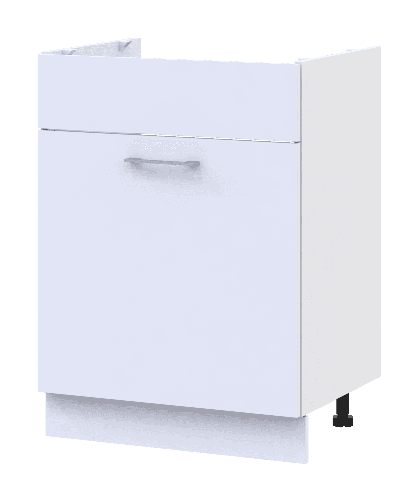 Кухня Doros Лея НМ82_Ш60 нижня ліва Білий/Дуб Сонома ДСП 60х46.6х82.1 (81359337.5)