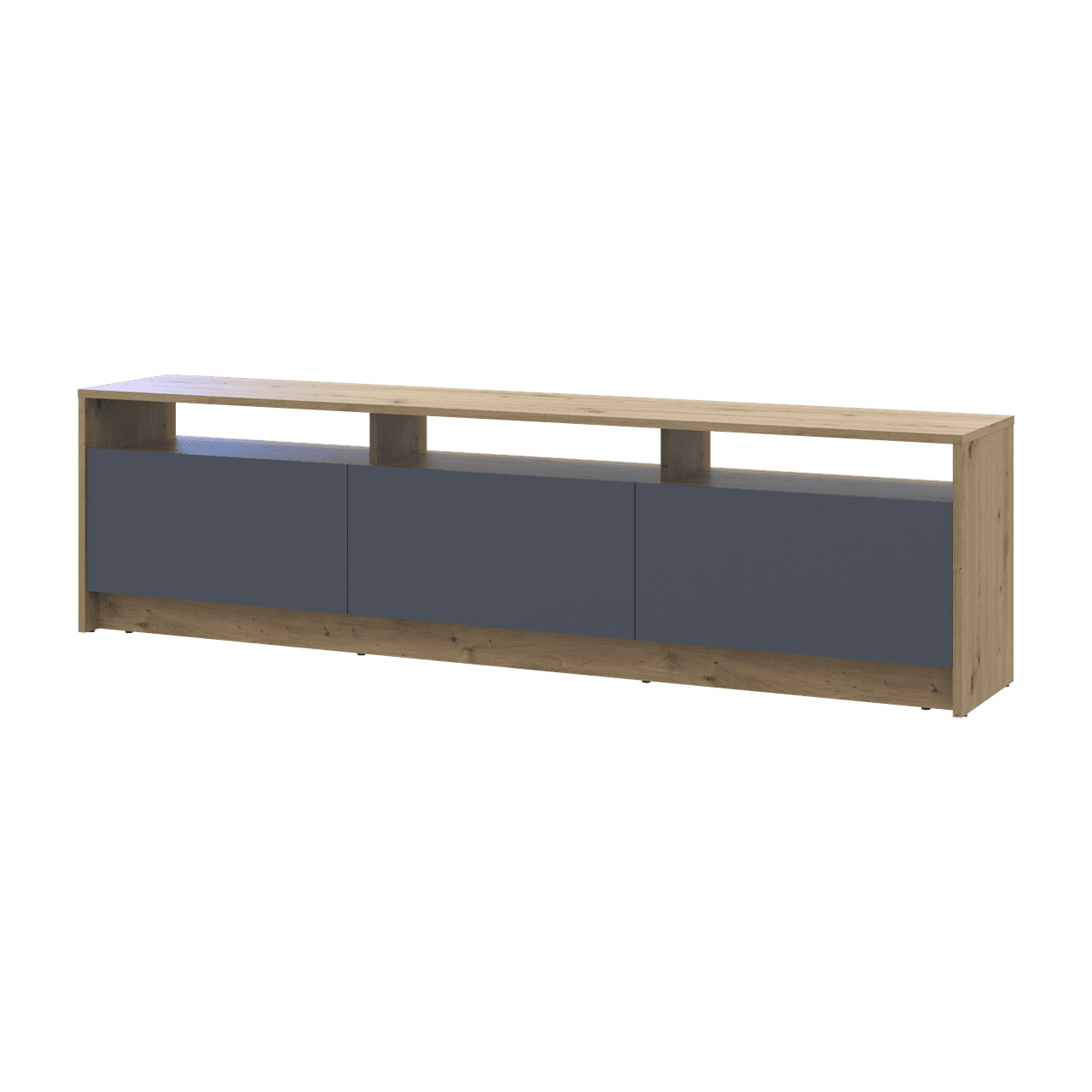 Тумба ТВ Doros U3 Дуб Артізан/Графіт ДСП 180х33х43 (41516202)