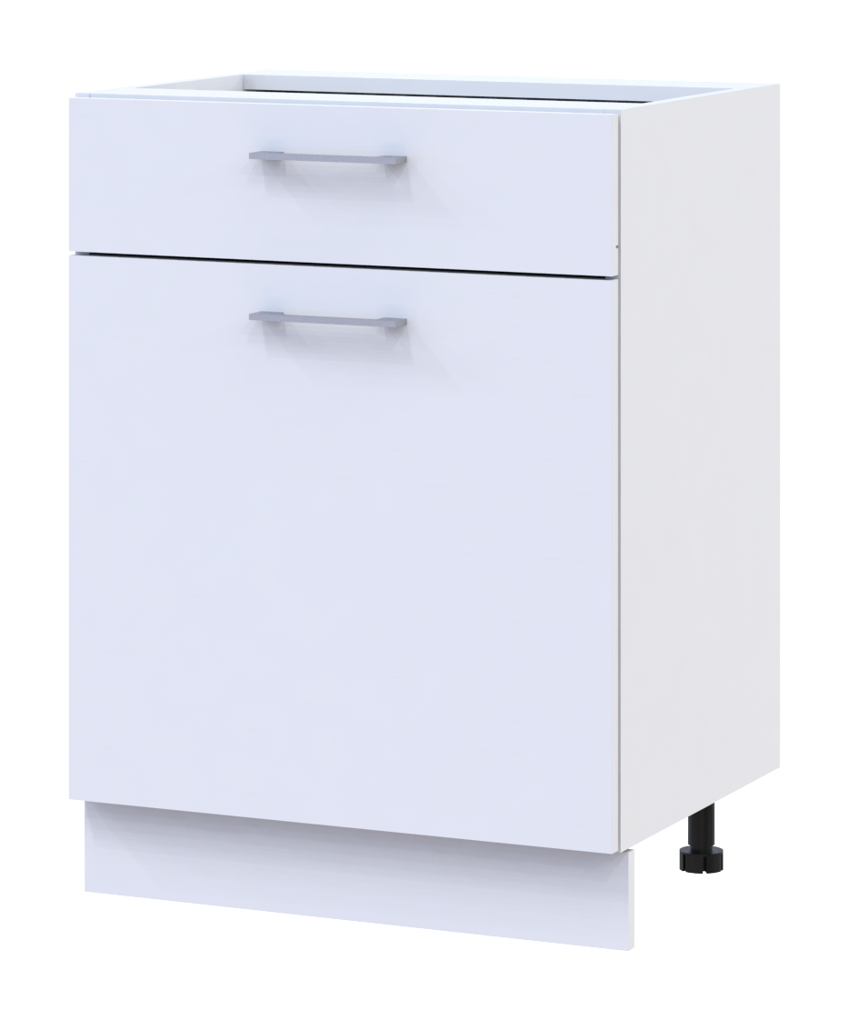 Кухня Doros Лея НЯ82_Ш60 нижня права Білий/Дуб Сонома ДСП 60х46.6х82 (81359337.7)