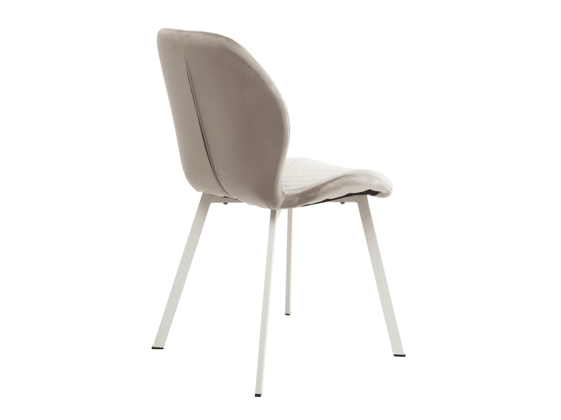 Стілець N-54 латте велюр + білий 3