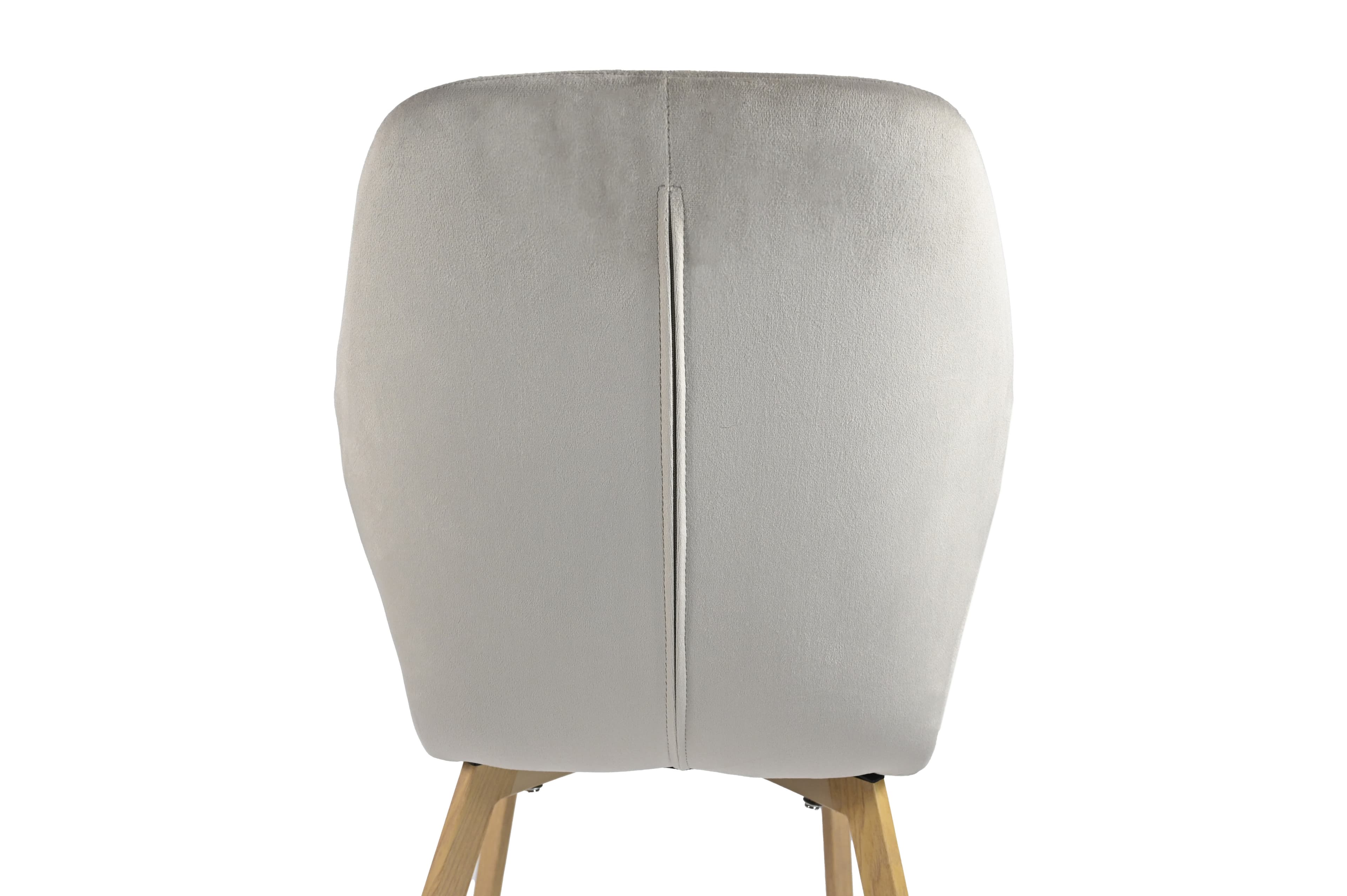 Стілець N-54 капучино велюр + дуб 10