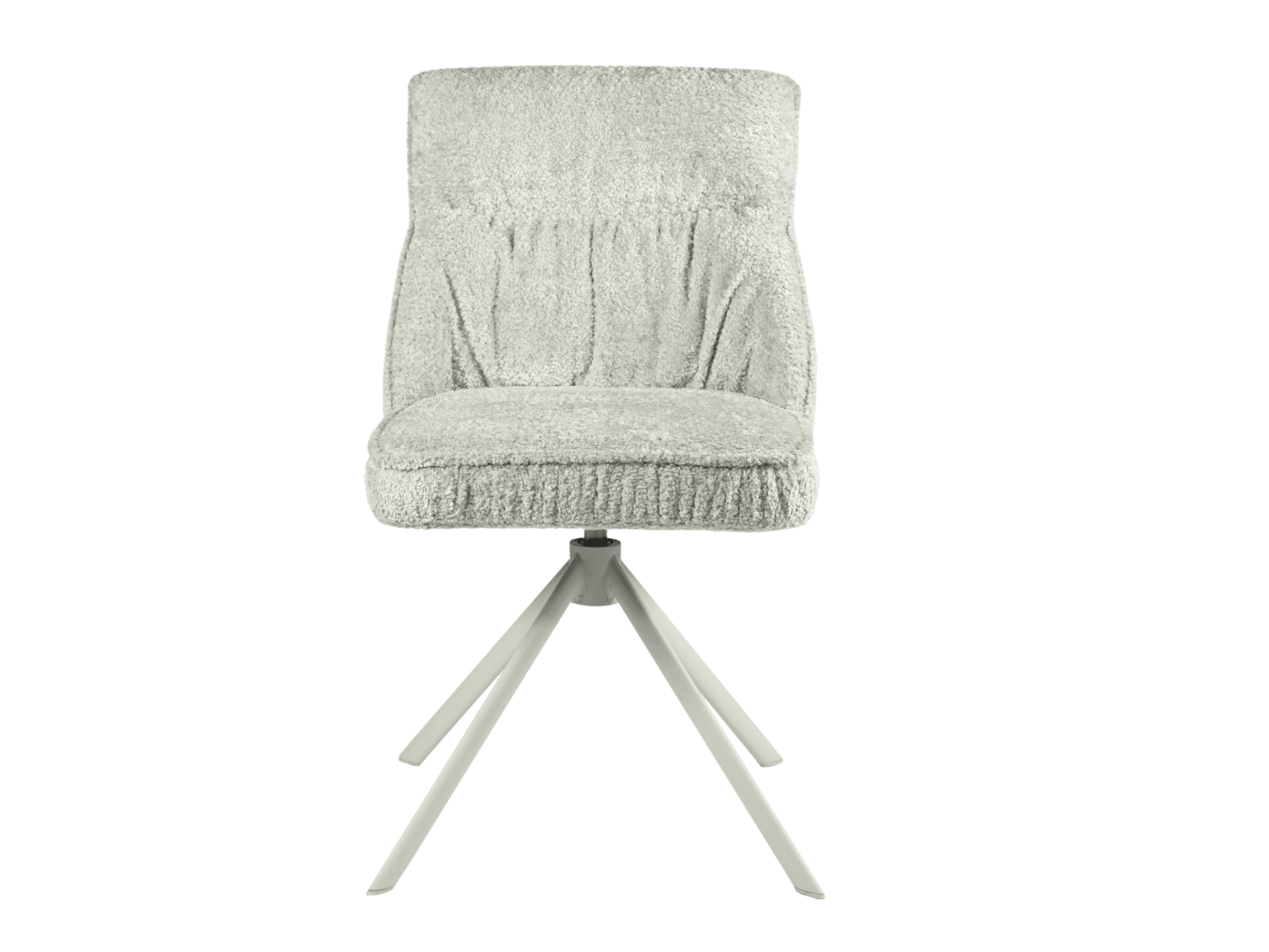 Стілець поворотний R-168 перлинний нюд + білий 5