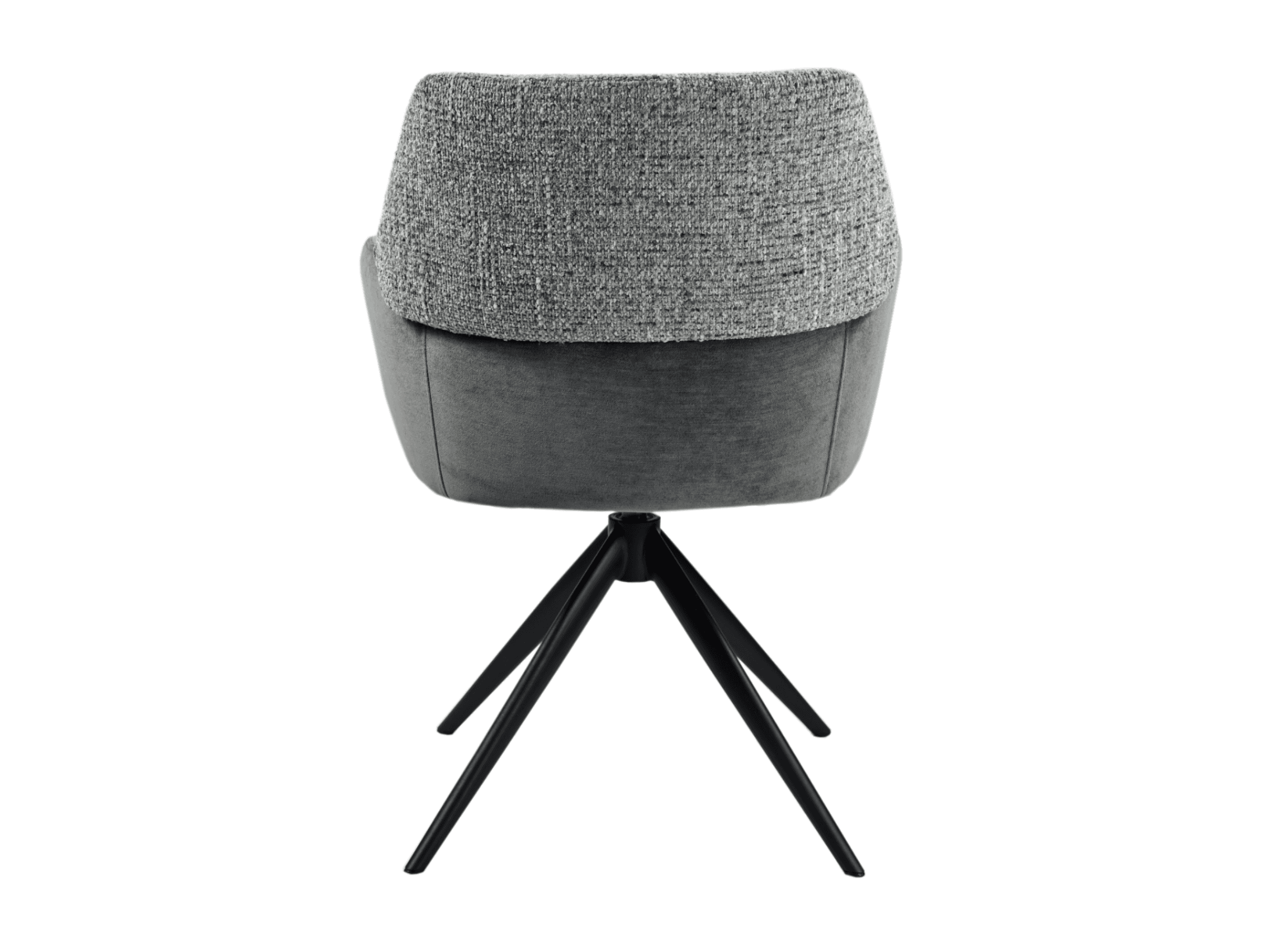 Стілець поворотний R-165 попільний + чорний 4