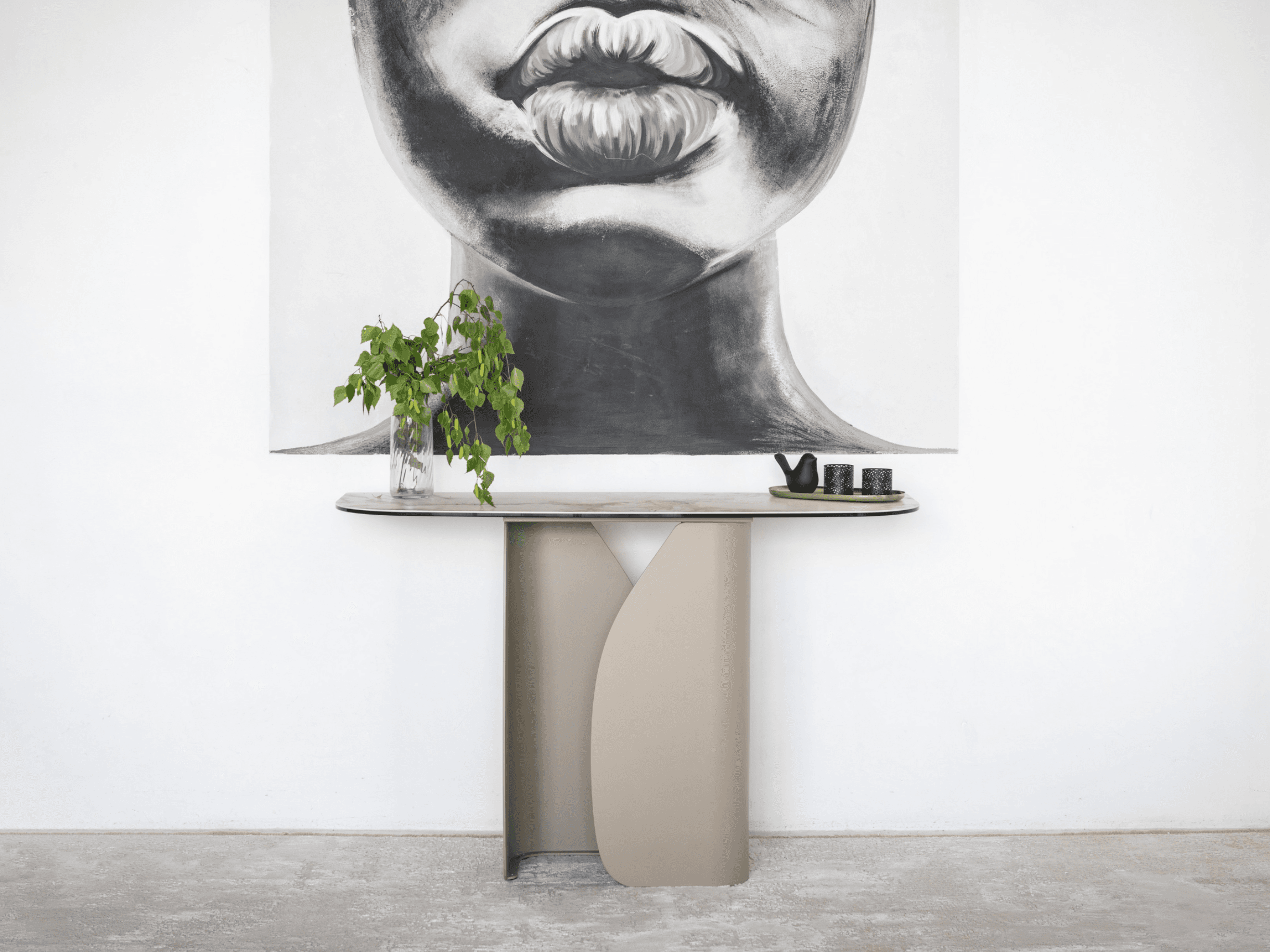 Консоль "Крістіано" аврора голд + бежевий