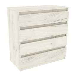 Комод №4, Дуб Крафт Білий, 800/450/850
