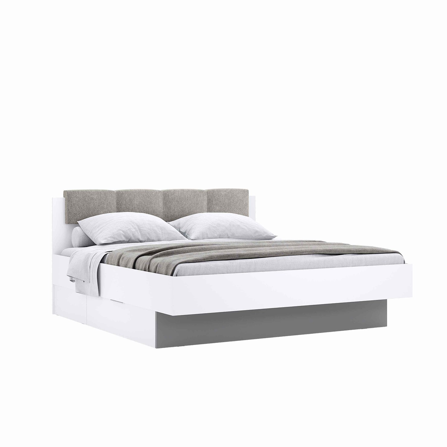 Двоспальне ліжко Barton 160x200 см з шухлядами без каркасу MiroMark