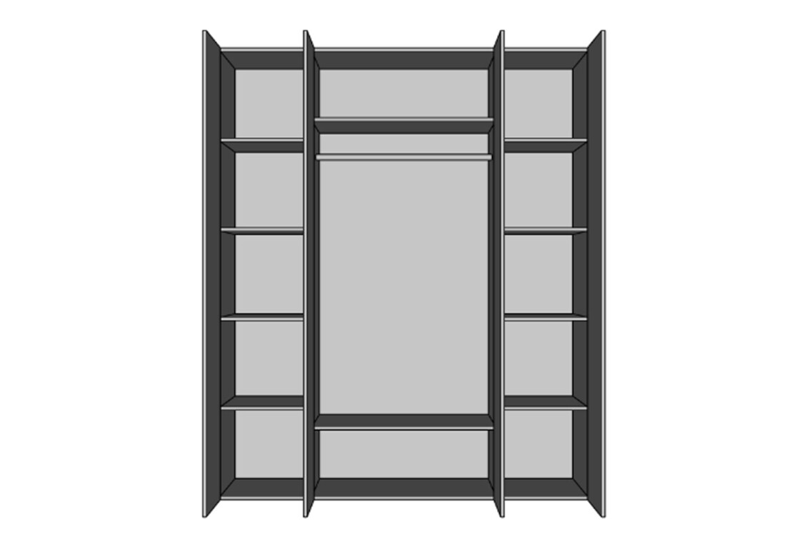 Шафа Алекса 4-дверна 180 см Ательє світлий / Німфеа альба 5